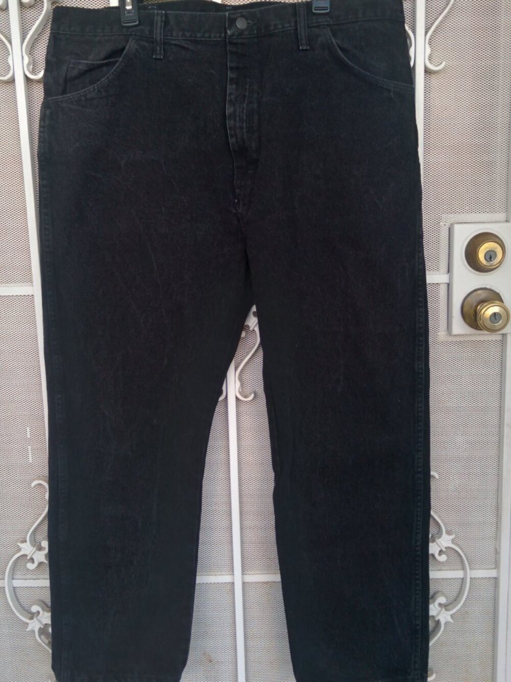 Rustler Men's Black Jeans 42 x 30